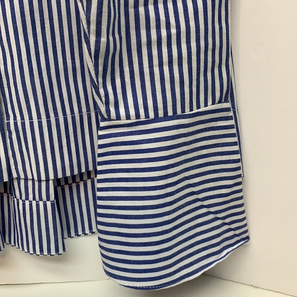 Code x Mode Blue & White Striped Appliqué Shirt XS - Picture 3 of 11